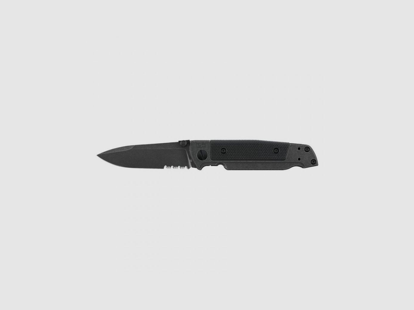 COLTELLO FOLDING WALTHER Q5 FRAME IN ACCIAIO BLACKWASH SEGHEZZATO