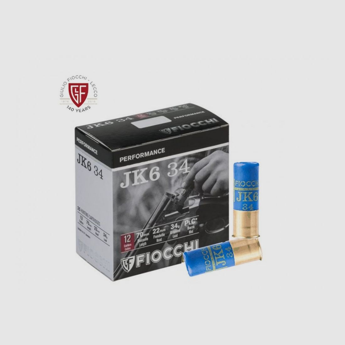 FIOCCHI Patronen JK6 Kal.12 gr.34 pb.6 spezielle Taube