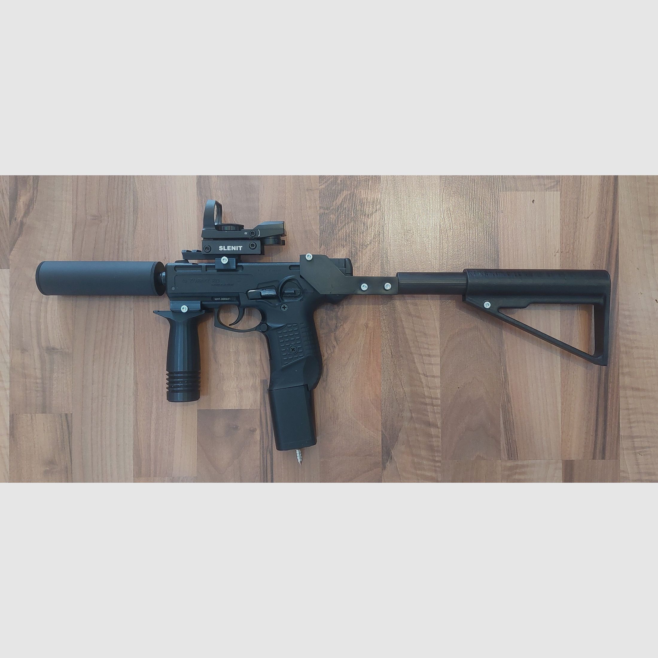 ZORAKI 925 con kit de conversión MP 9 mm (PTB 1005) pistola de fogueo no Walther Glock HW94 Colt