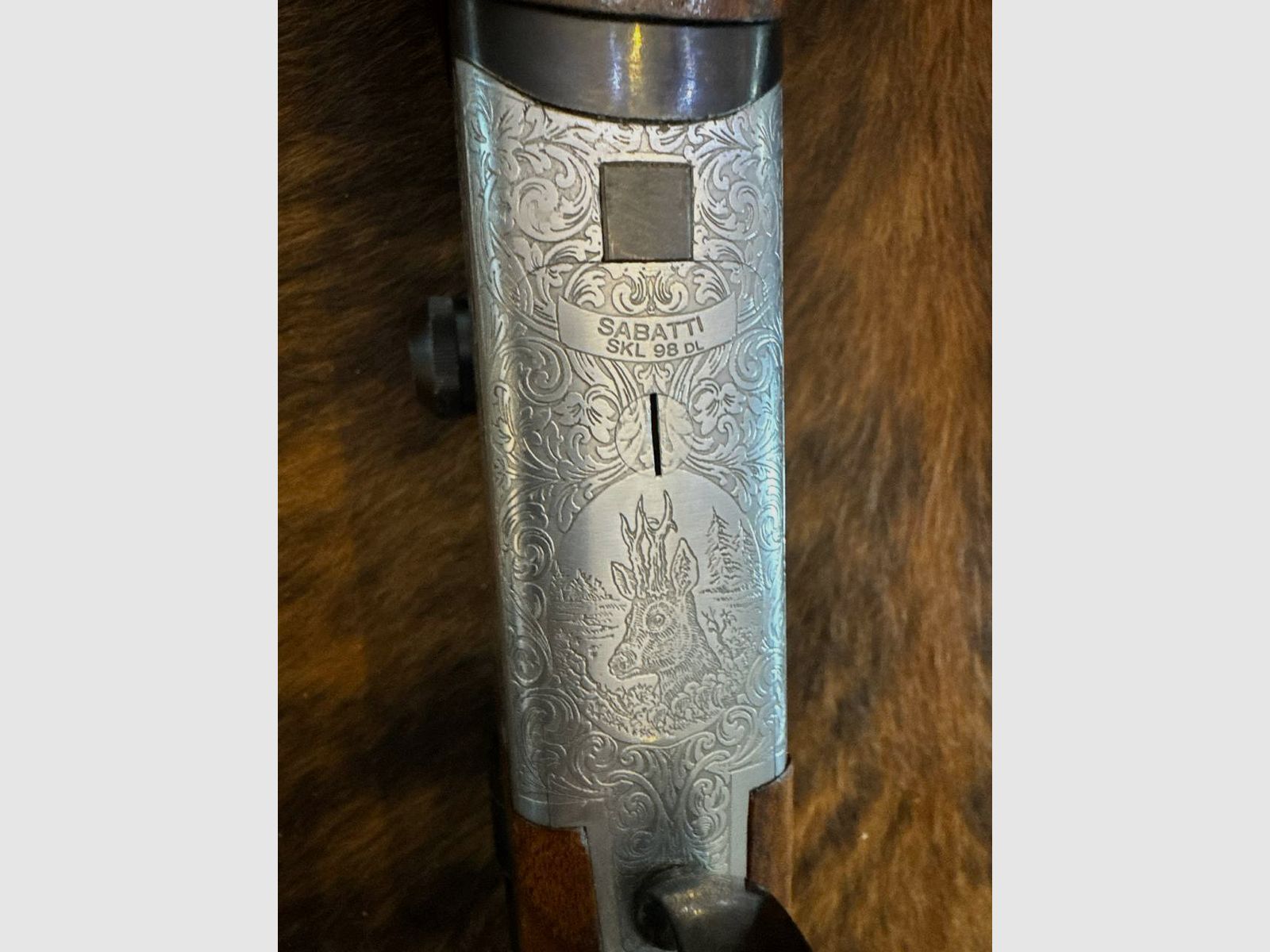 SABATTI SKL 98 DL Einzellader Kipplaufbüchse Kaliber 6,5x57R mit Zieloptik Docter 2,5-10x48, Absehen 4