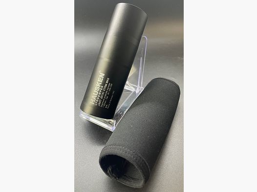 Silenciador Hausken JD151 XTRM MK2 hasta Cal.: .30 + casquillo roscado 1/2"x20UNF + funda de neopreno