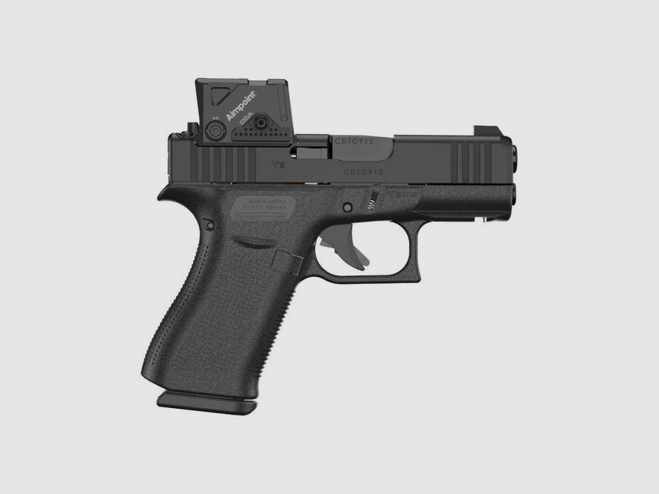 Glock Pistole Combo G43X A-CUT Aimpoint COA 9 mm Luger, Subcompact Slimline
