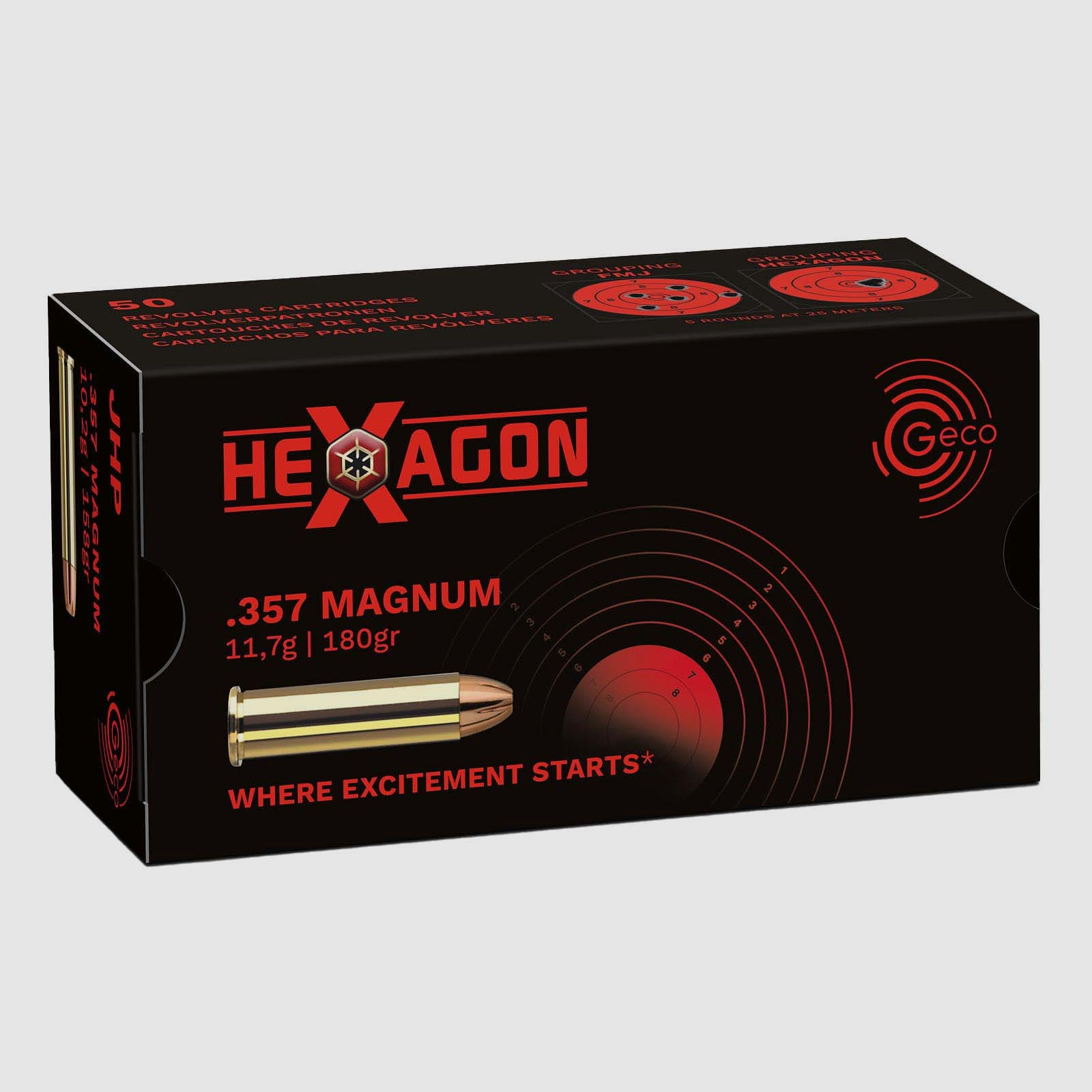 Geco .357Mag Hexagon 11,7g - 180gr