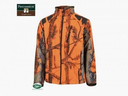 PERCUSSION Softshelljacke Camo hohe Sichtbarkeit 15122