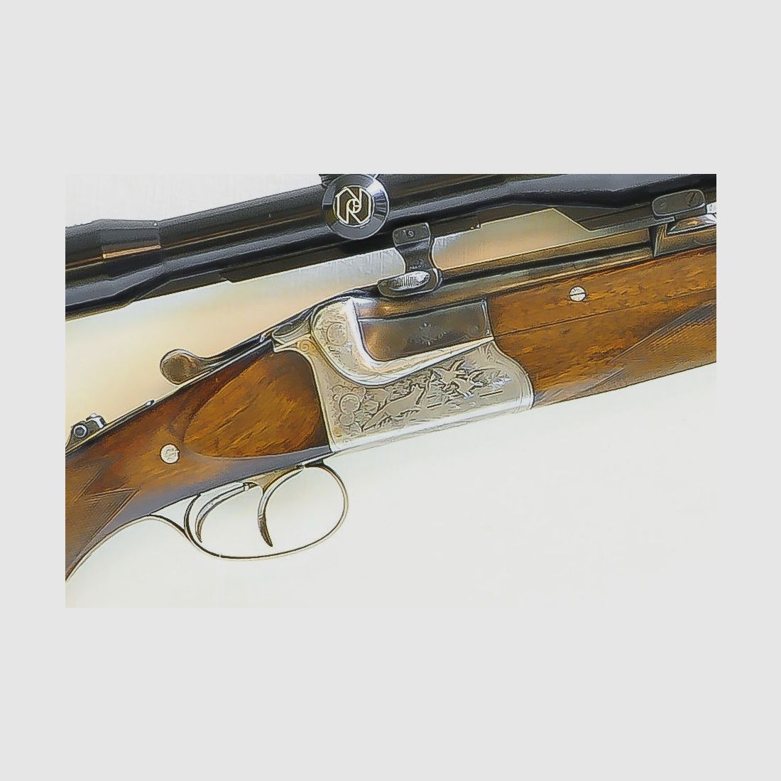 Fucile a canne sovrapposte Merkel Mod. Kontrabock - 5,6x52 e R-16/70