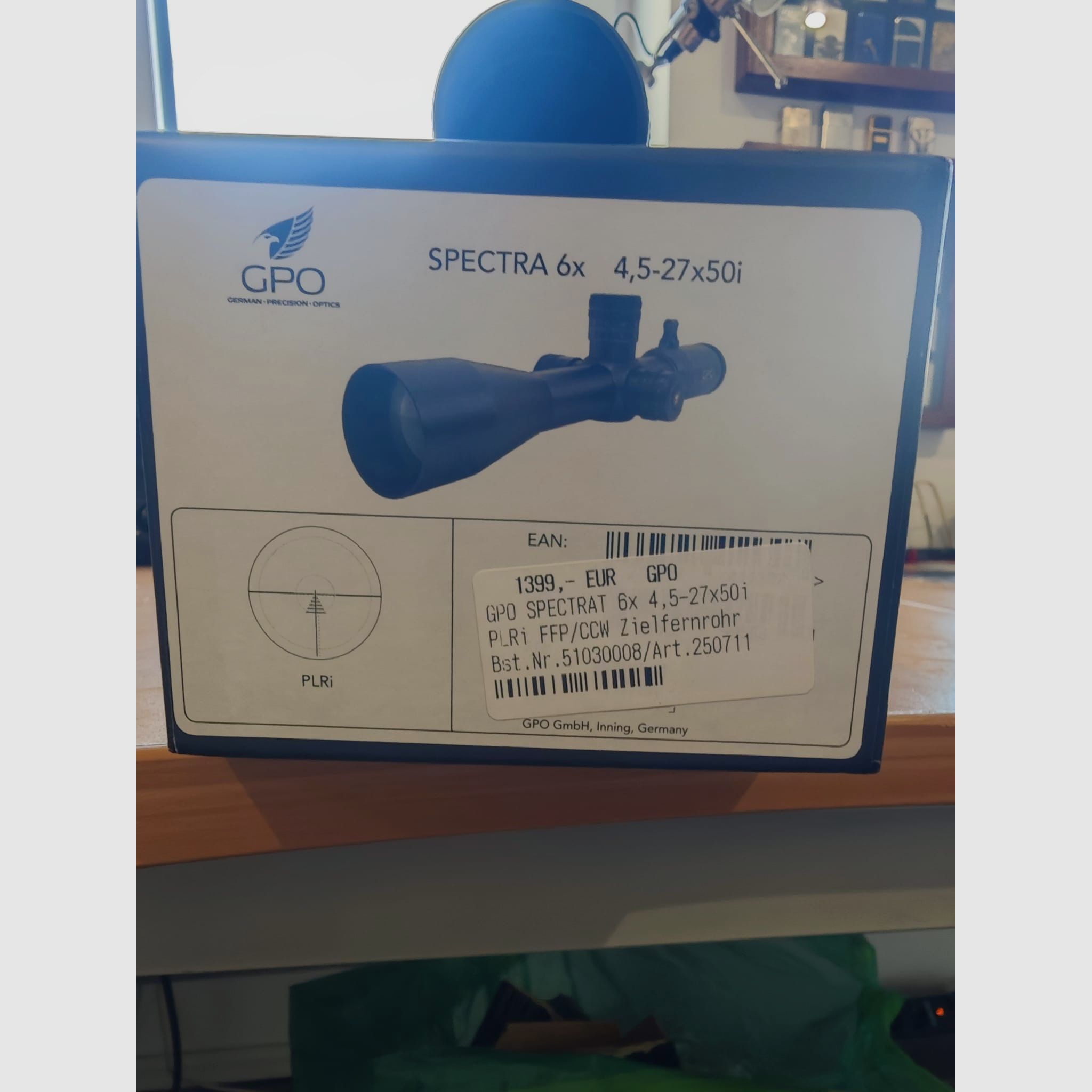 GPO Spectra 6x 4,5-27x50 Absehen PLRi