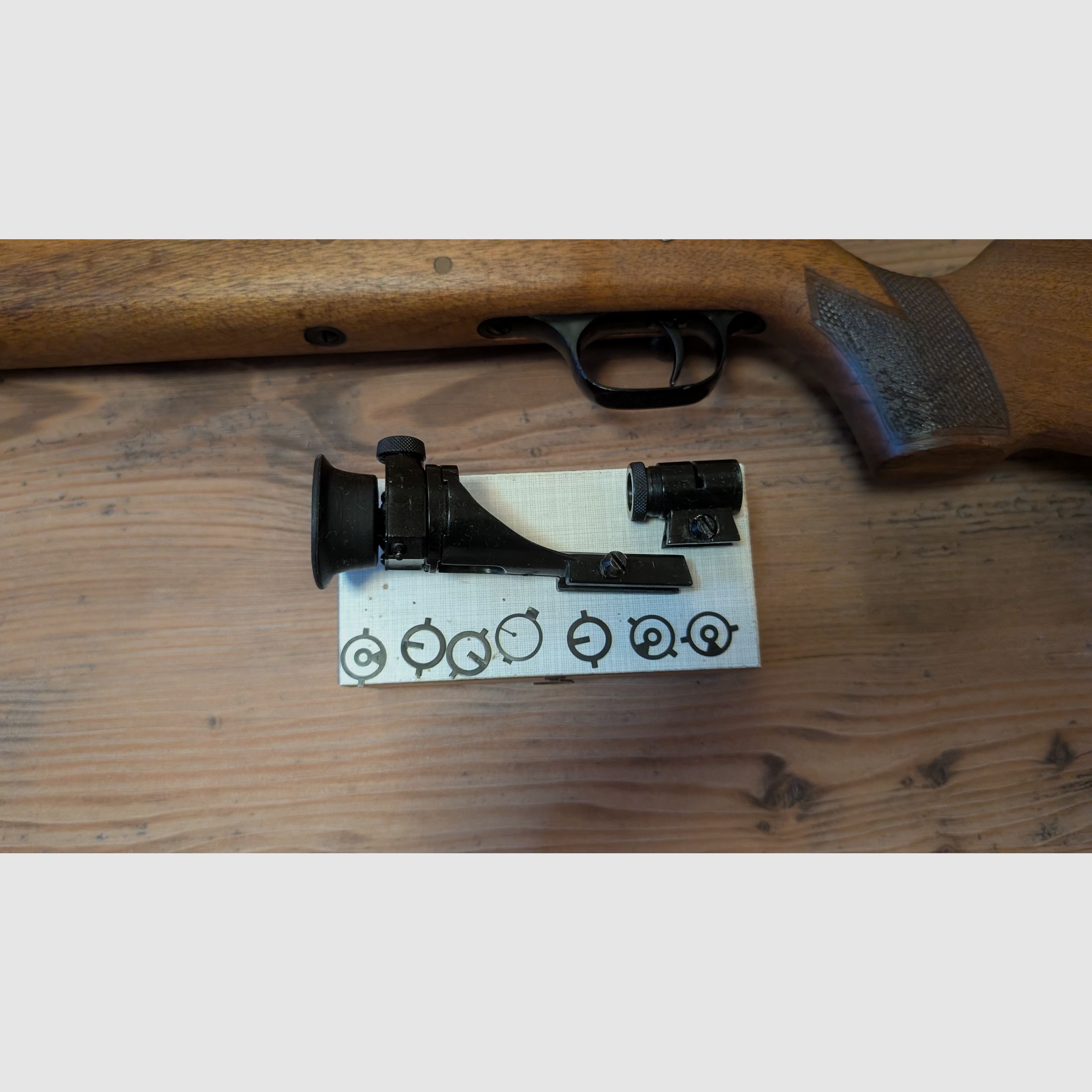 Walther Matchbüchse z diopterem i ZFR, .22lfb w tym torba