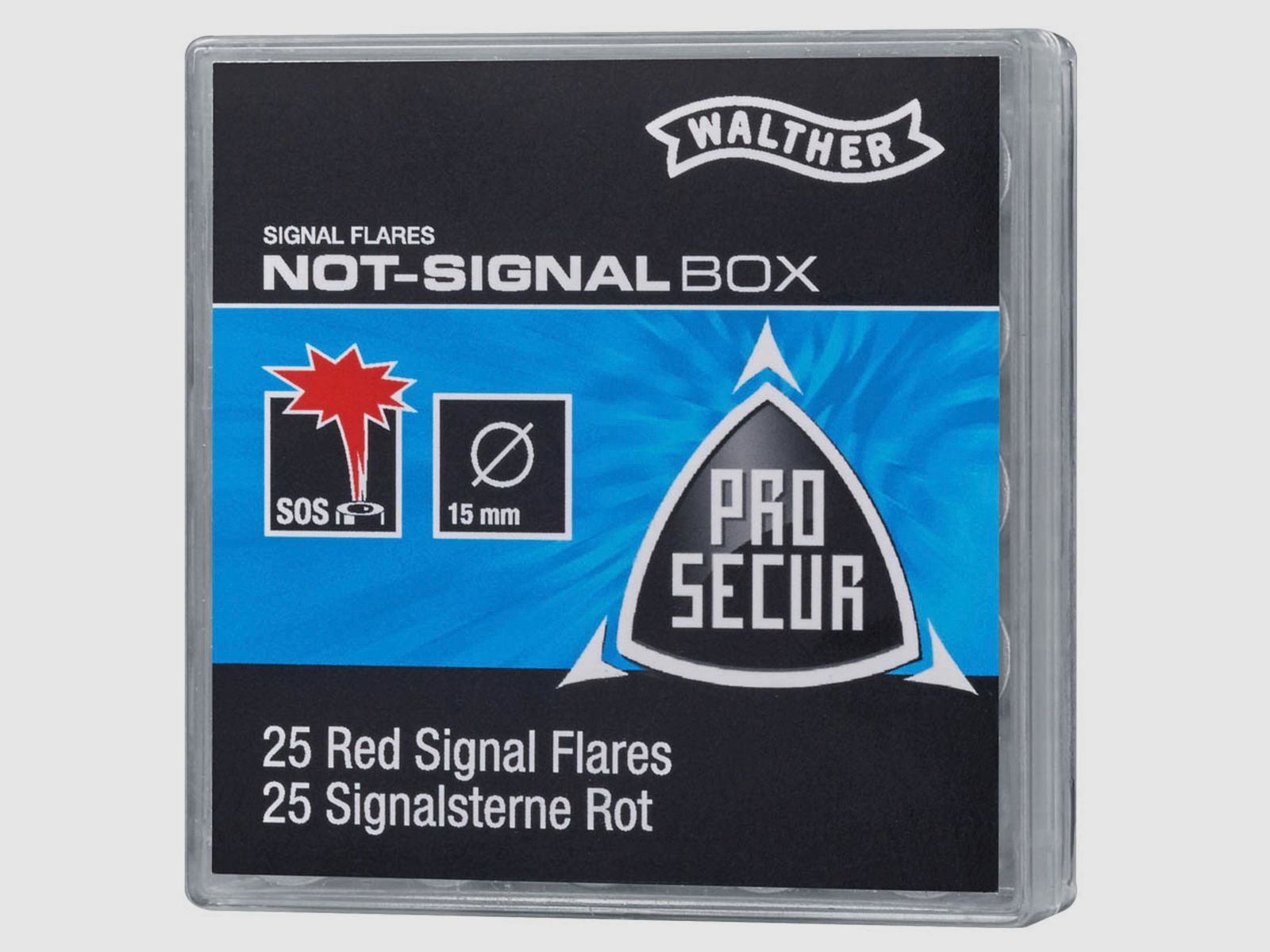 Walther 4.1489 Not Signal Patronen Signalsterne 25 Stück Pyro