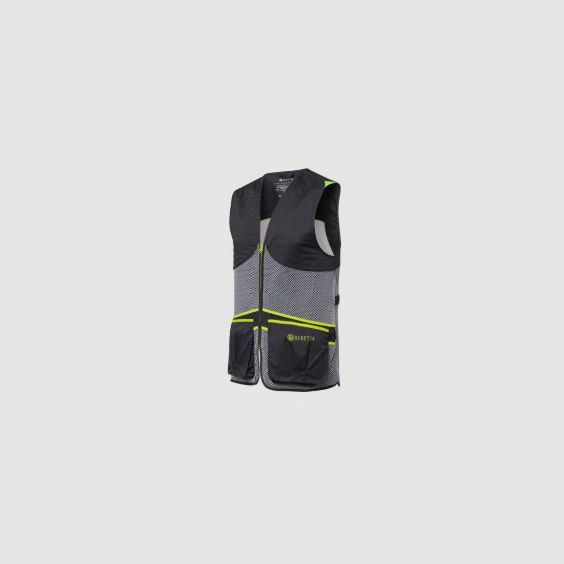 Beretta schietvest ambidextrous grijs en neon geel mod.Full Mesh art. GT671 T1553 09SZ, afbeelding 1 van 4