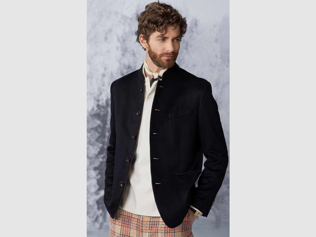 Habsburg Giacca in Cashmere Marinus in Blu Scuro, immagine 2 di 2