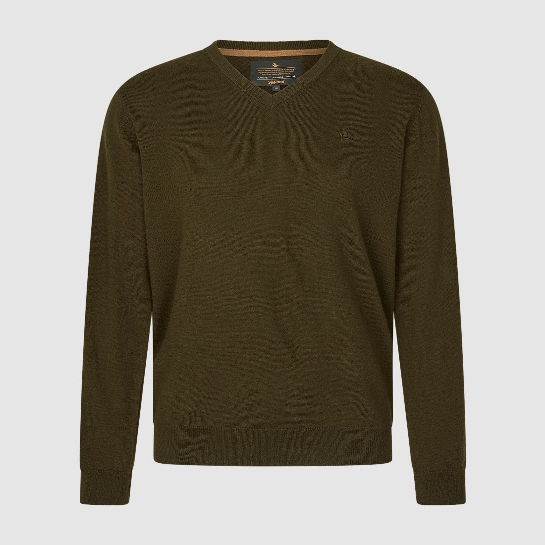 Seeland Pine V-Neck Sweater Men Light Pine 3XL