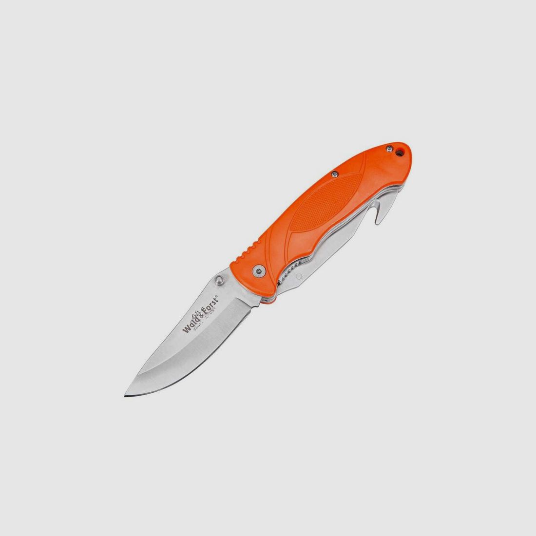 Einhand-Jagdmesser orange mit Säge