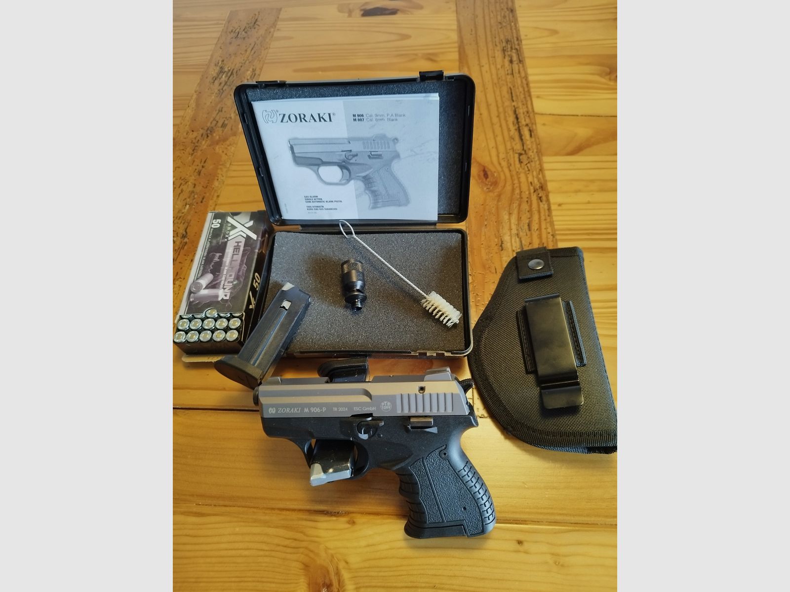 Zoraki 906 Schreckschuss Pistole 9mm Titan-Optik  Defense Set !!Neuware!!