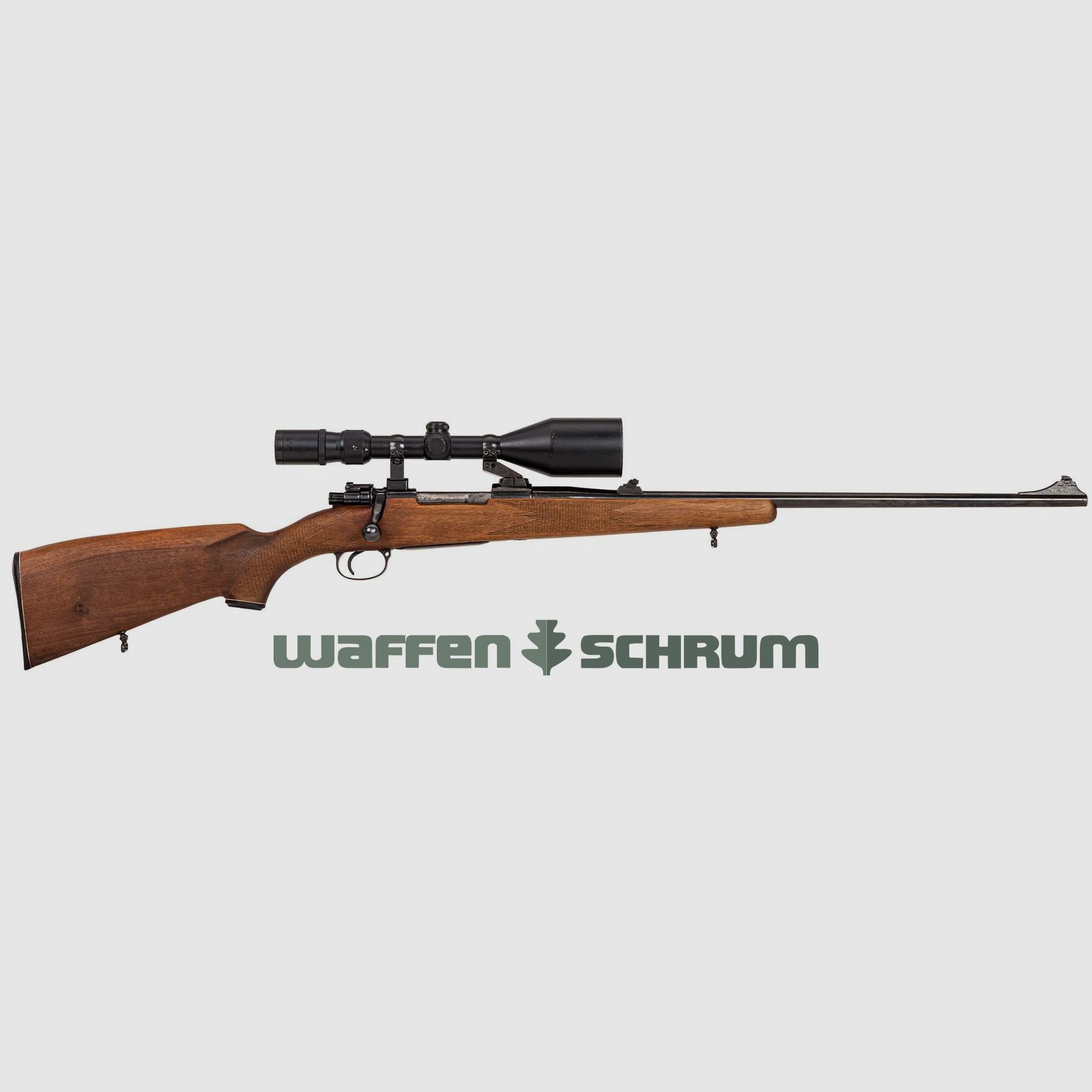 Mauser 98  , ZF Tasco 4-12x56 Abs. Plex, Mauser-Schwenkmontage, 7x64