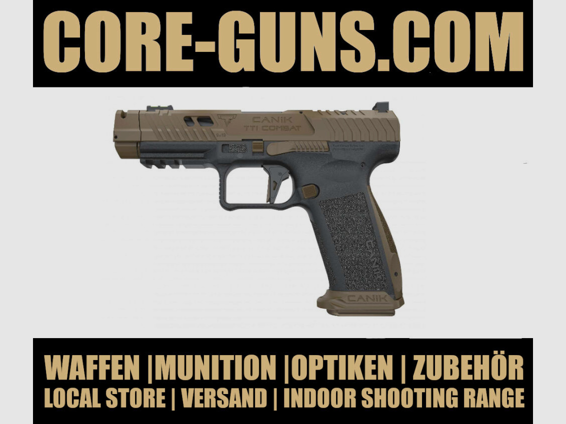 Pistola semiautomática Canik TTI Combat Taran Tactical 9mm Luger disponible de inmediato