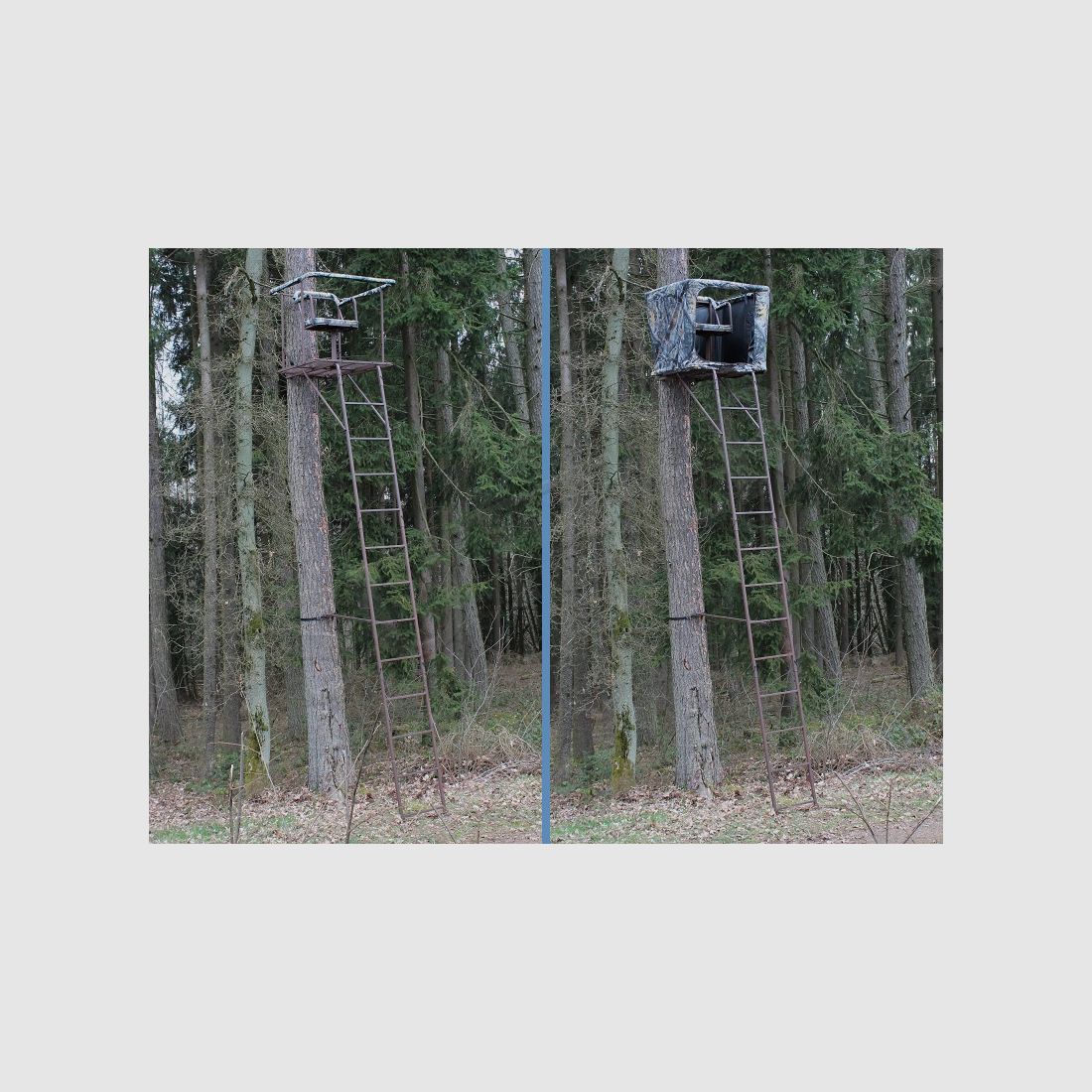 Tragbare, drehbare Hochsitzleiter 5,4 m, Bild 1 von 5