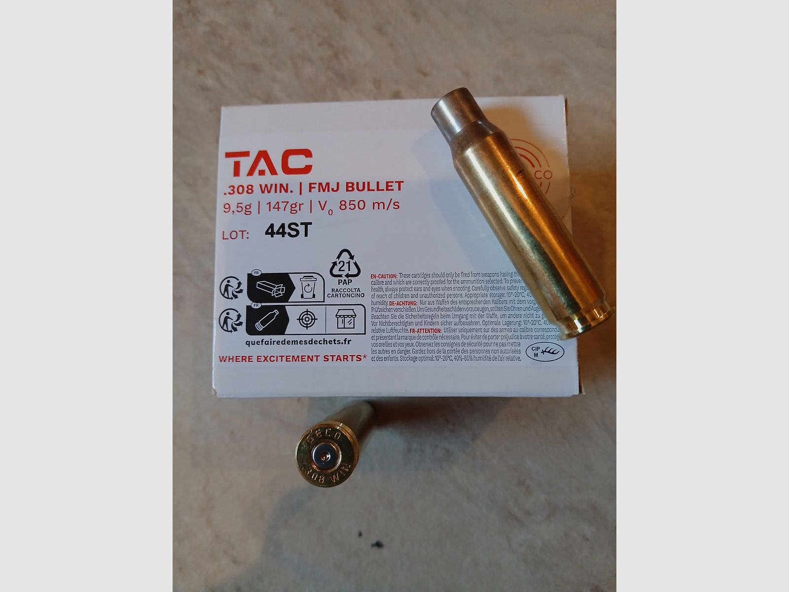 Verkaufe Geco Tac .308 Win. Hülsen, gebr. 272 Stk.