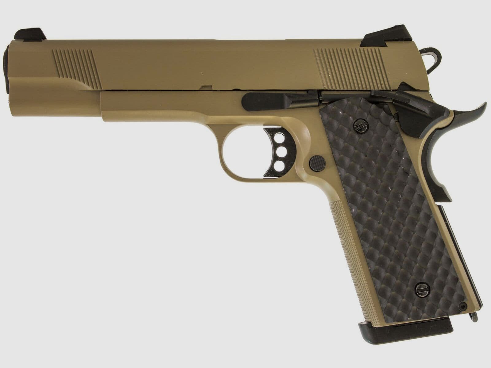Airsoft-Replikat Raven GBB 1911 MEU Vollmetall Gas Tan 1.0J, Bild 1 von 3