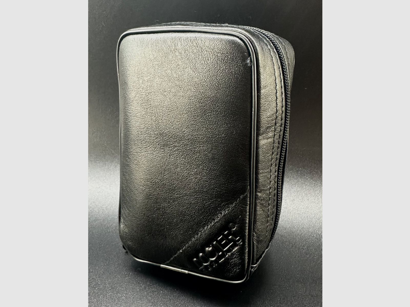 kleine schwarze Docter Tasche Fernglastasche Innenmaße 11,5 x 4 x 7cm