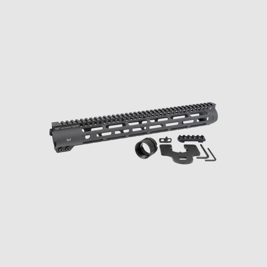 MIDWEST INDUSTRIES SLIM LINE HANDGUARDS 15″ M-LOK ALUMINUM BLACK, image 1 of 7