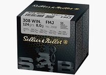 Sellier & Bellot .308 Win, Full Metal Jacket 124 gr - 50 pcs.