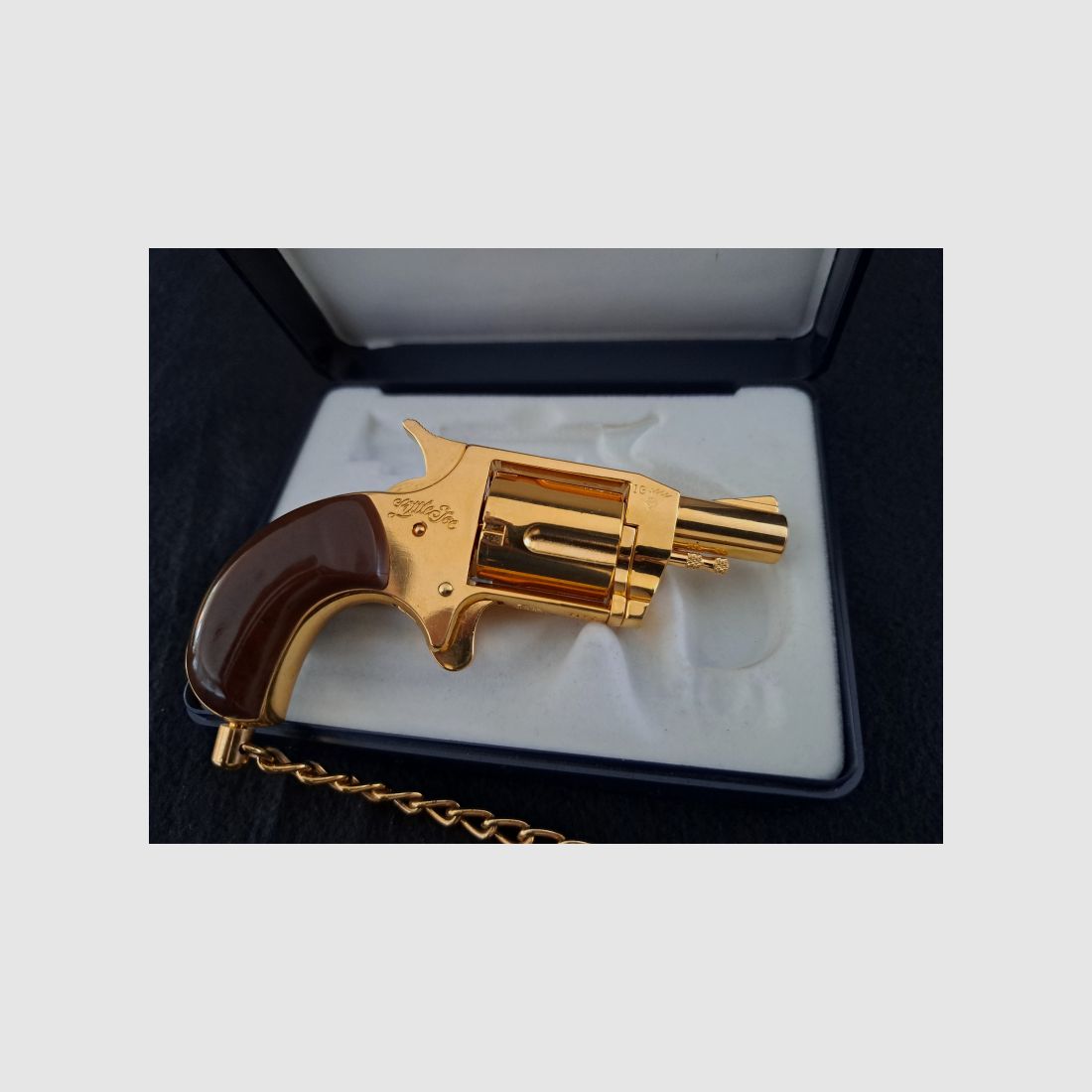 Revolver Röhm Little Joe .22lg Knall limitierte Gold Edition PTB 380 mit Zertifikat und OVP TOP!