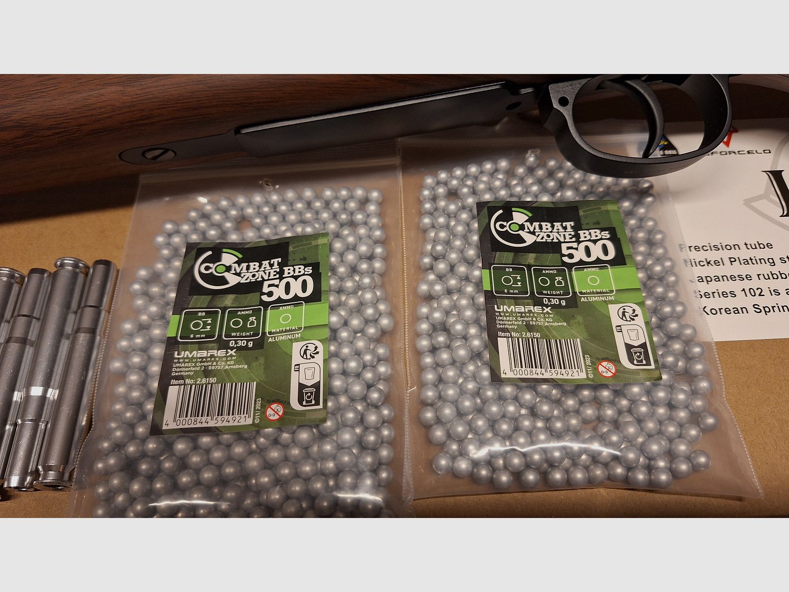 Karabiner 98K Bolt-Action Springer Gewehr mit Hülsenauswurf 6mm BB Holzoptik - Neuwertig!