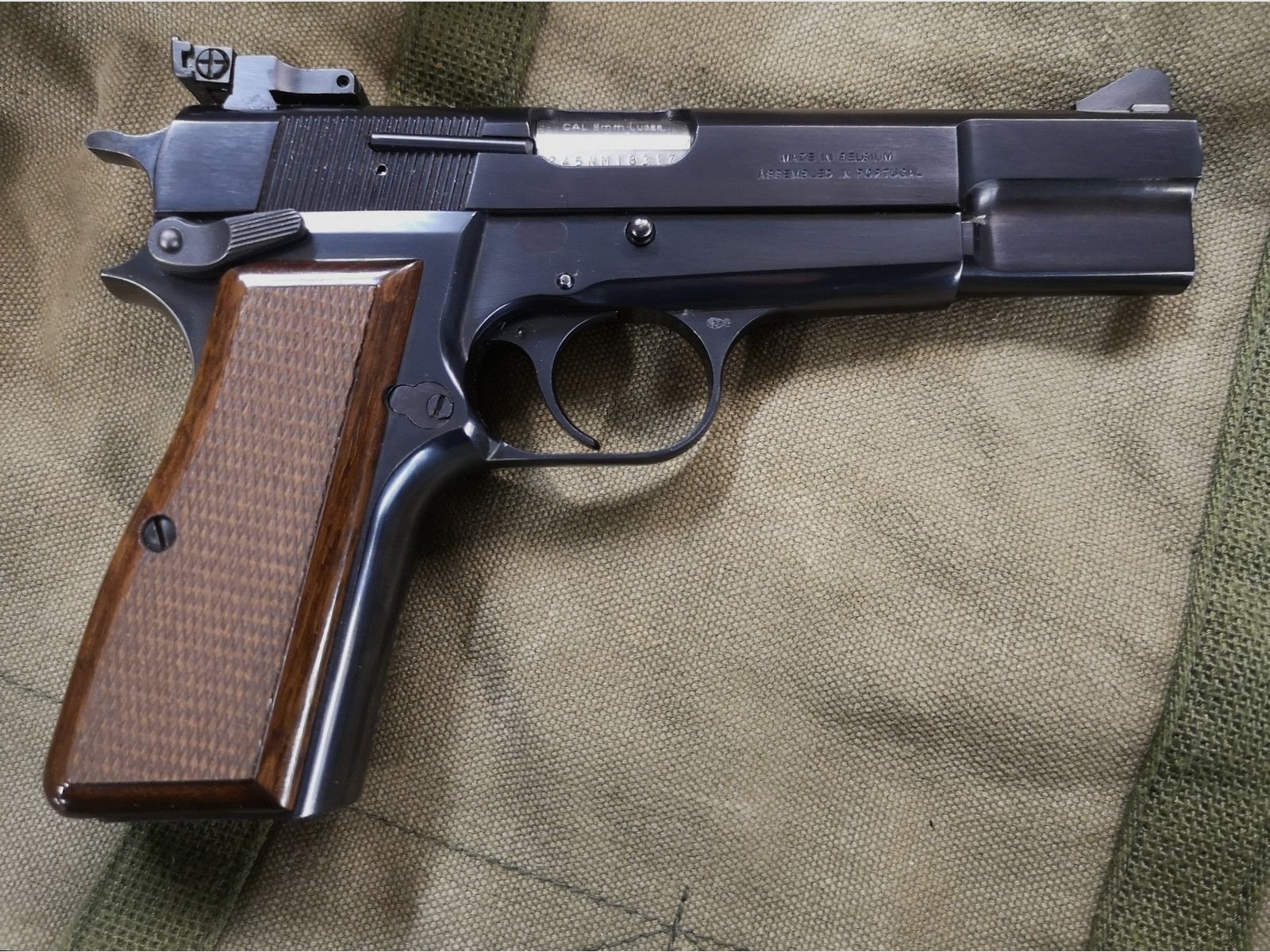 Browning High Power 9mm Para with WS Peters Steel PSWIII .22lr