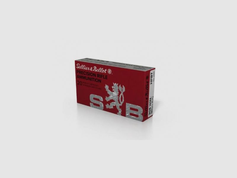 Munitions S&B .308Win HPBT (OTM) 180 grains/11,7 grammes