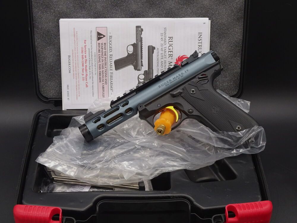 RUGER Mark IV 22/45 Lite Grey Anodized Kaliber .22lr NEUWAFFE Mark IV 22/45 Lite