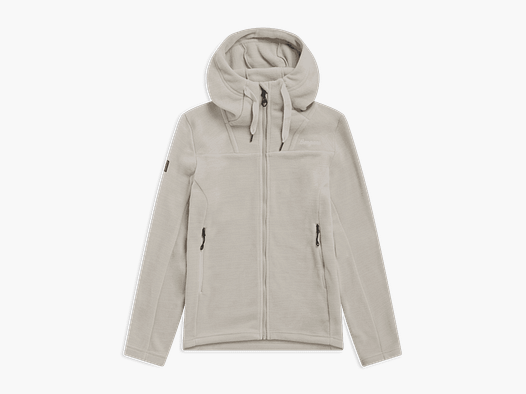 Bergans Hareid Fleece Hood Jacket Women Coastal Sand M