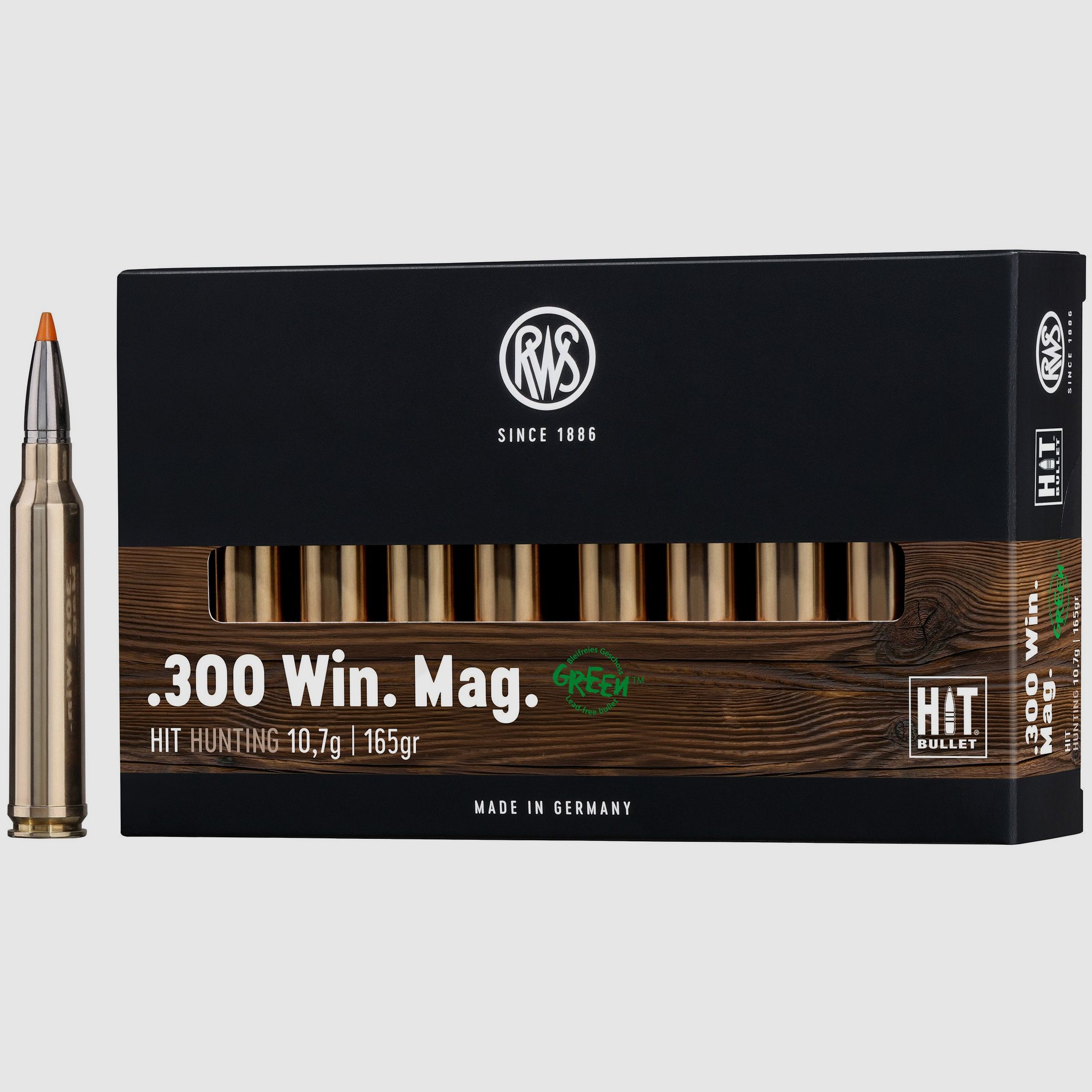 RWS Rifle Cartridges Hit .300 Win. Mag. 165 grains