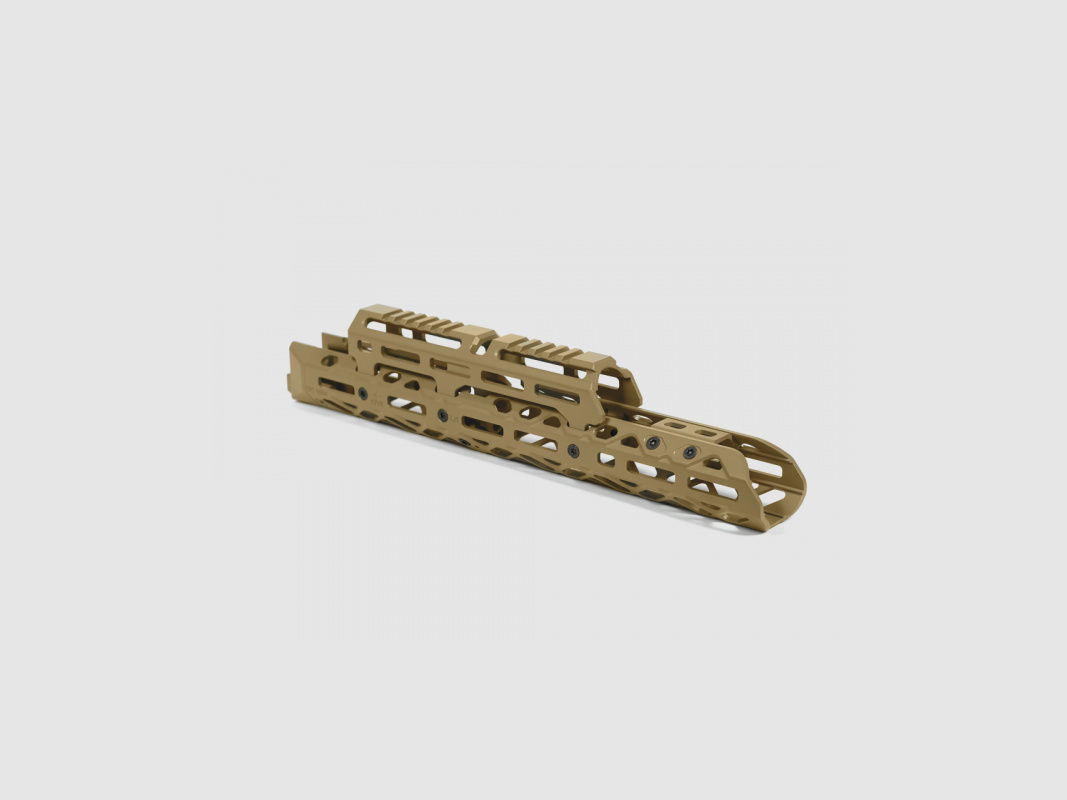 KPYK Langer AK M-LOK Handschutz mit langem Gasrohrcover CRC 1U004B Coyote Tan