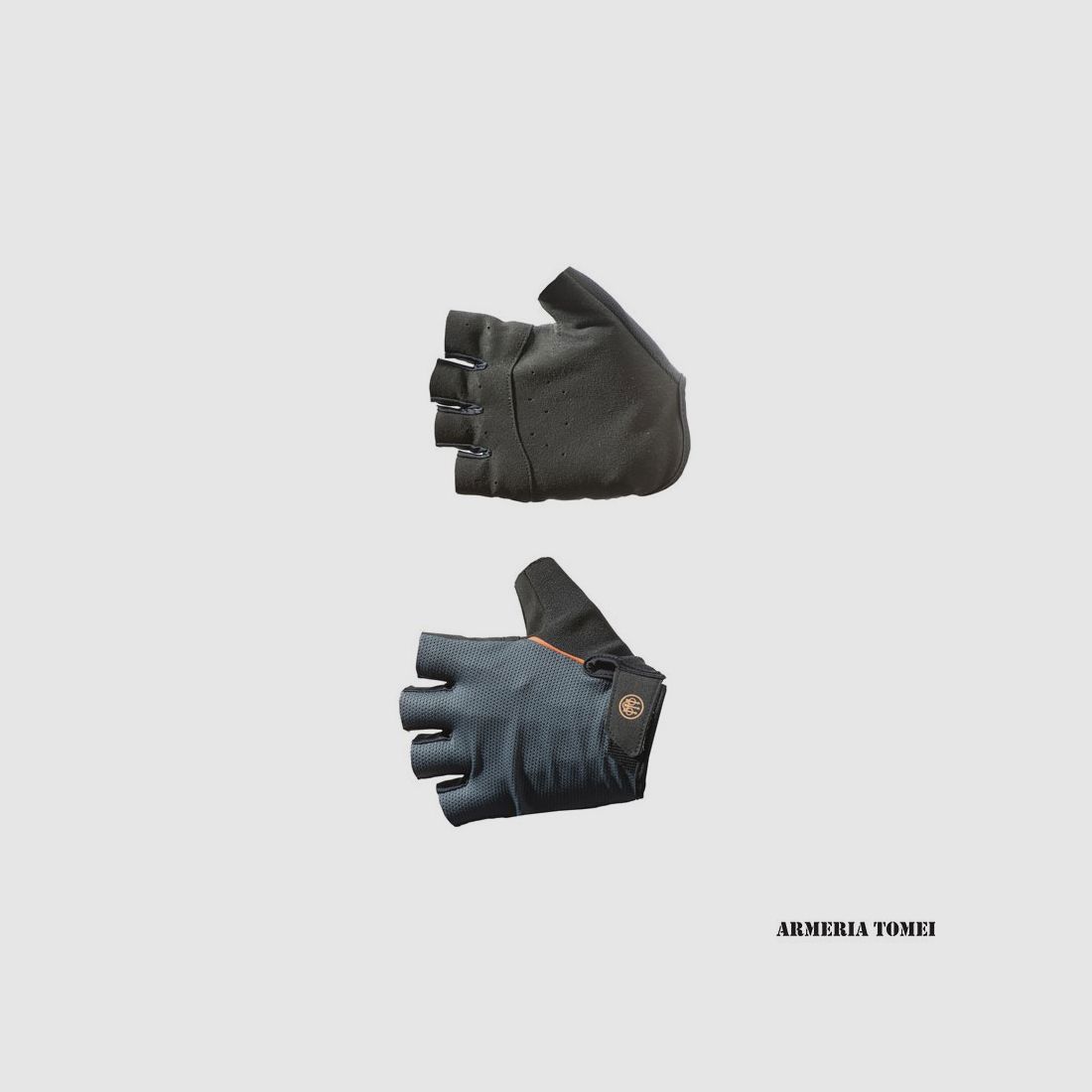 SHOOTING GLOVES – BERETTA – PRO MESH FINGERLESS BLACK & GRAY