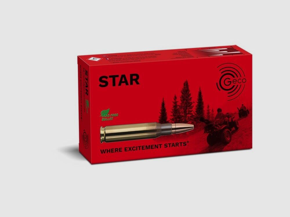 Geco	 Geco Star 10,7g / 165grs .308Win Bleifrei 20 Stk