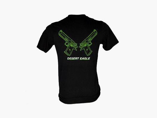 T-Shirt Desert Eagle Small Neon