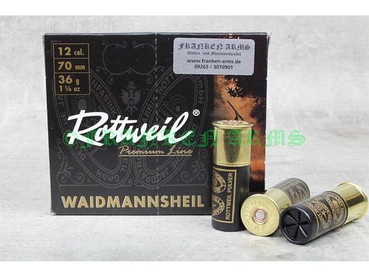 Rottweil	 Waidmannsheil HV 12/70 2,5mm 10Stück Staffelpreise