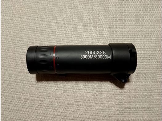 Monocular telescope 2000x25 monocle new with yellow sun protection cap