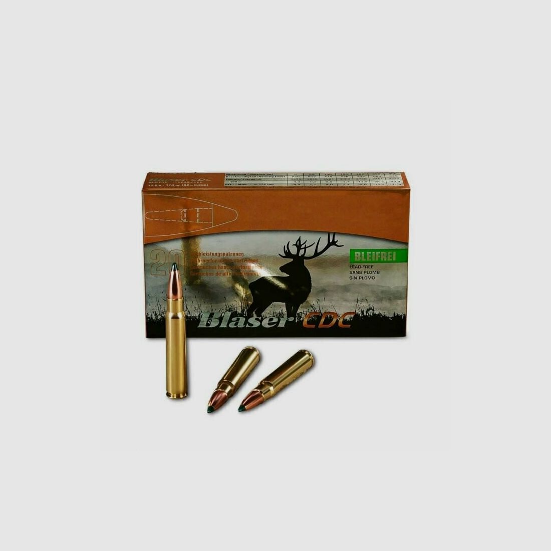 Blaser CDC 300 Win. Mag. 10,4g, 20 stk blyfri