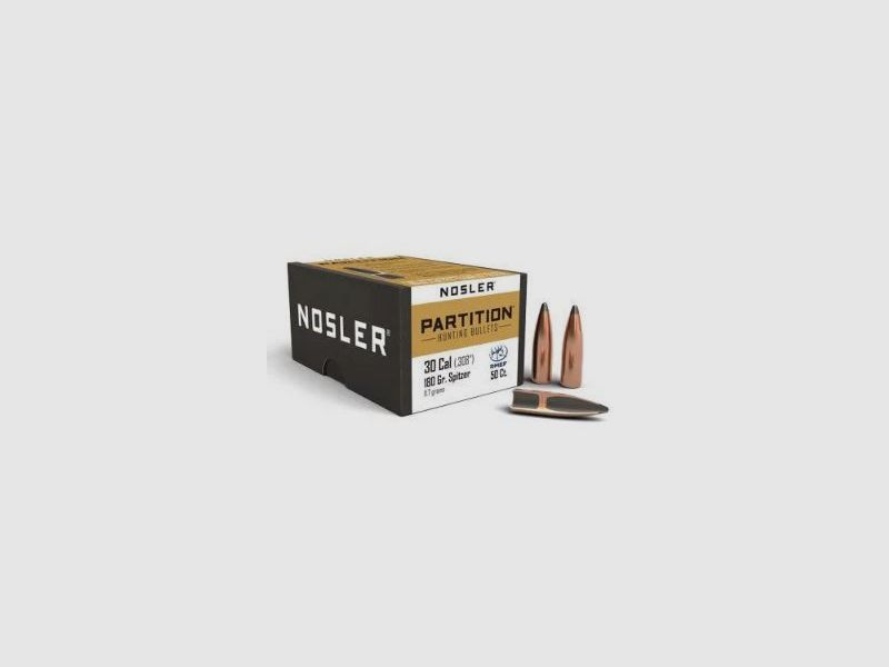 Nosler Hunting Cal. .30 Partition / 180 Grain #16331