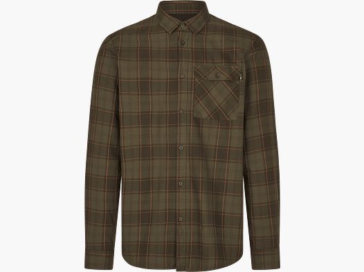 Seeland Glen Flannel Shirt Men Pine Green/Dark Navy Check XXL