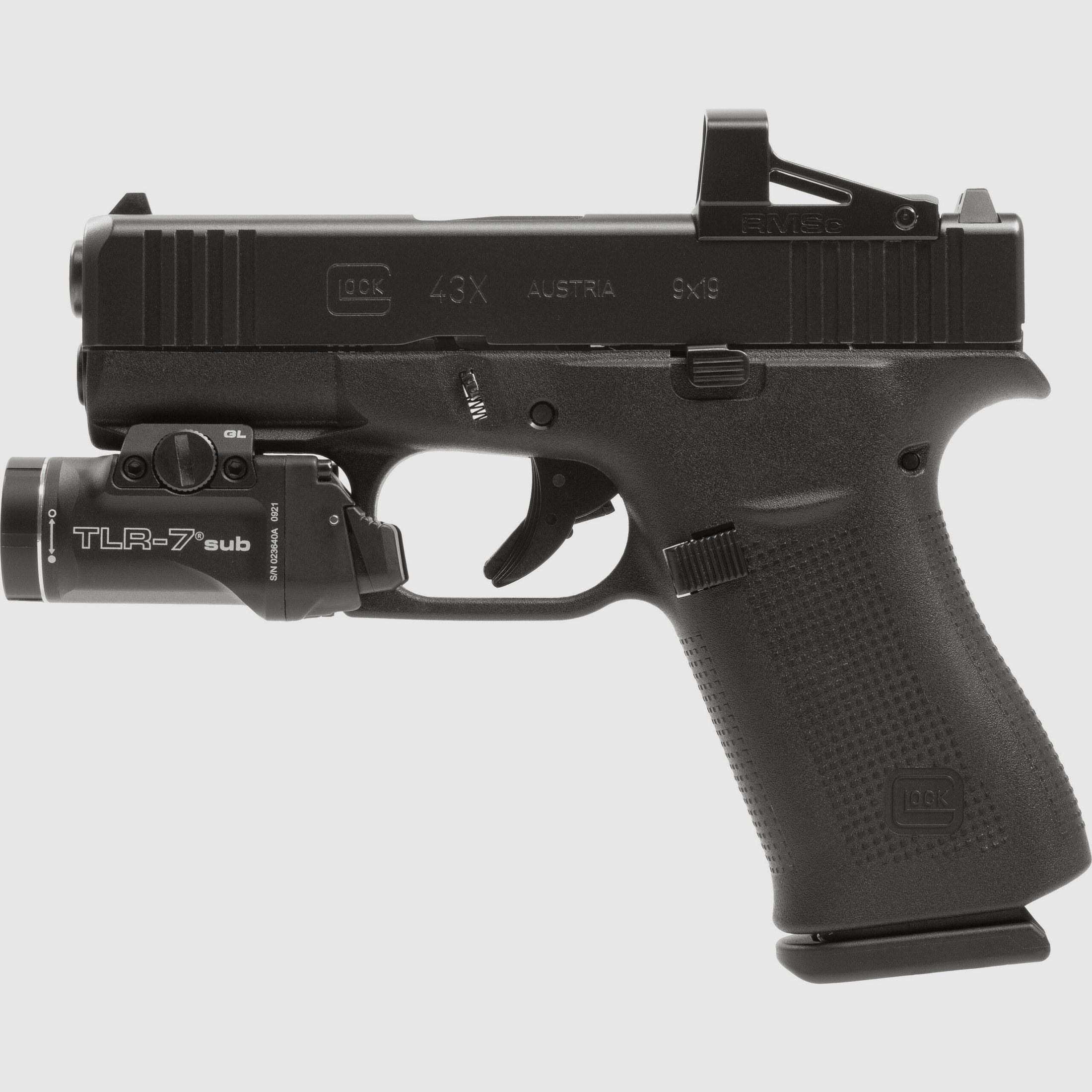 Glock 43X R/MOS/FS Streamlight+Shield Combo – 9mm Para, Bild 2 von 4
