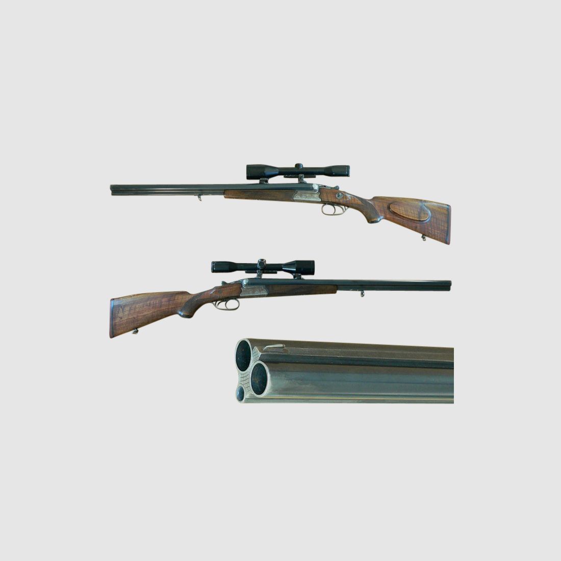 Boren Sauer&Sohn, Kal. 7x65R, 16/70, met inlooploop (.22 Hornet) en richtkijker