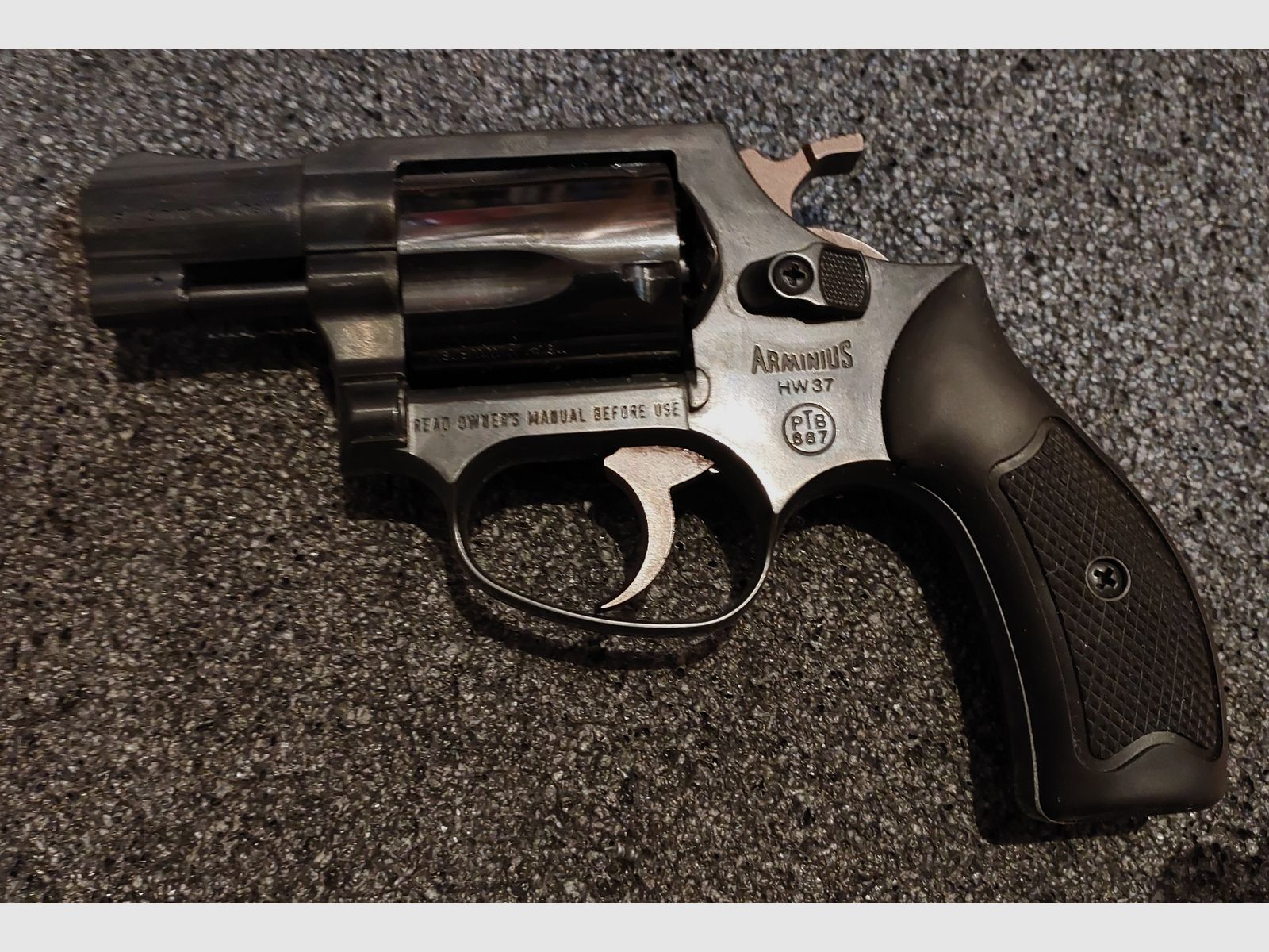 Weihrauch HW37 Cal. 9mm R.K. (PTB 887) OVP in ottime condizioni (Arminius HW 37)