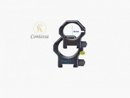 CONTESSA Picatinny-Ringe 36mm H 12 SPP06/B