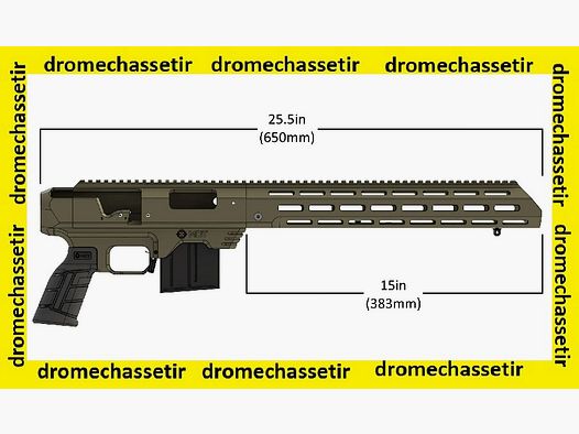 MDT TAC 21 Gen 2 Aluminum Chassis for Remington 700 Short Action FDE