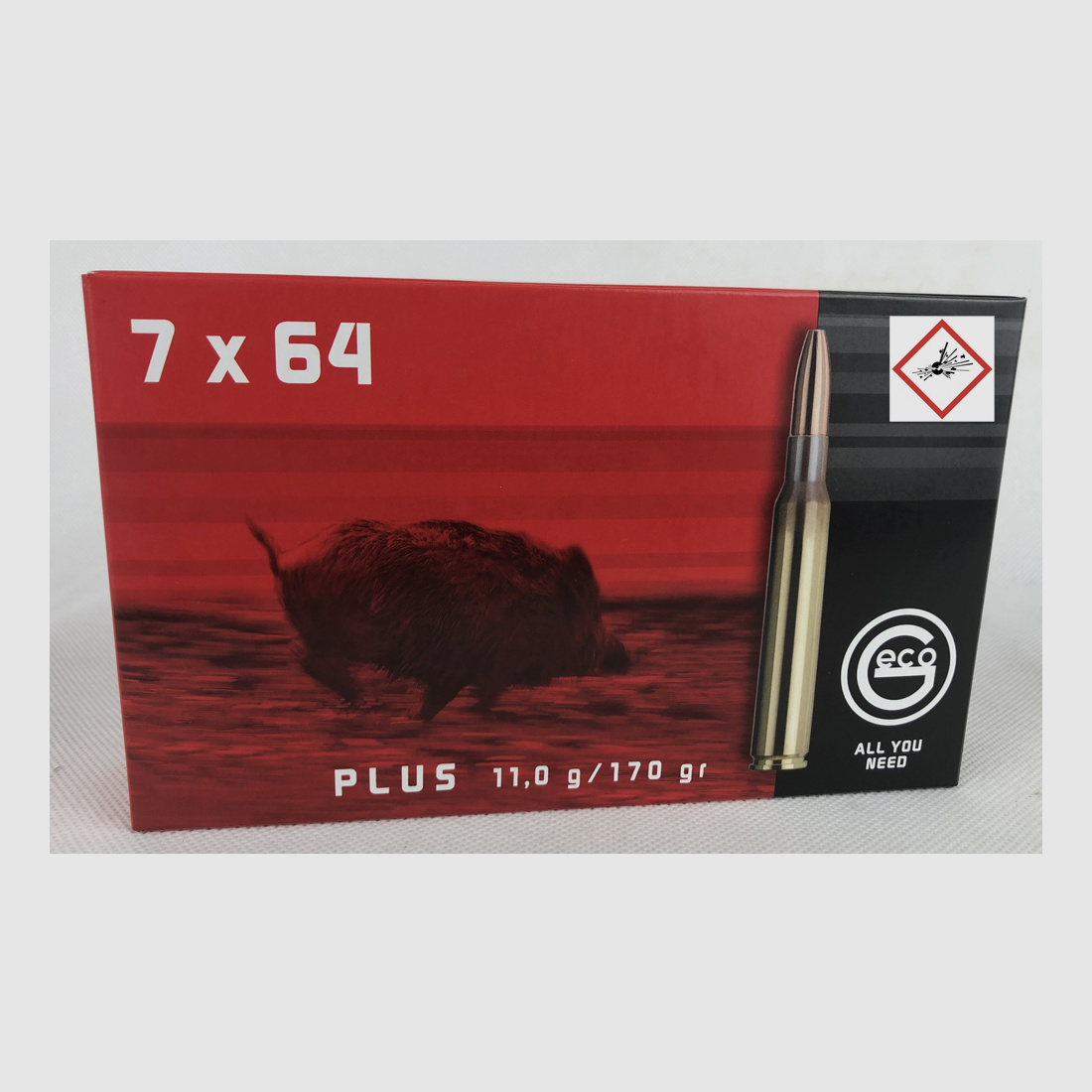 Geco Plus cartuccia da caccia cal. 7X64 TM 170gr