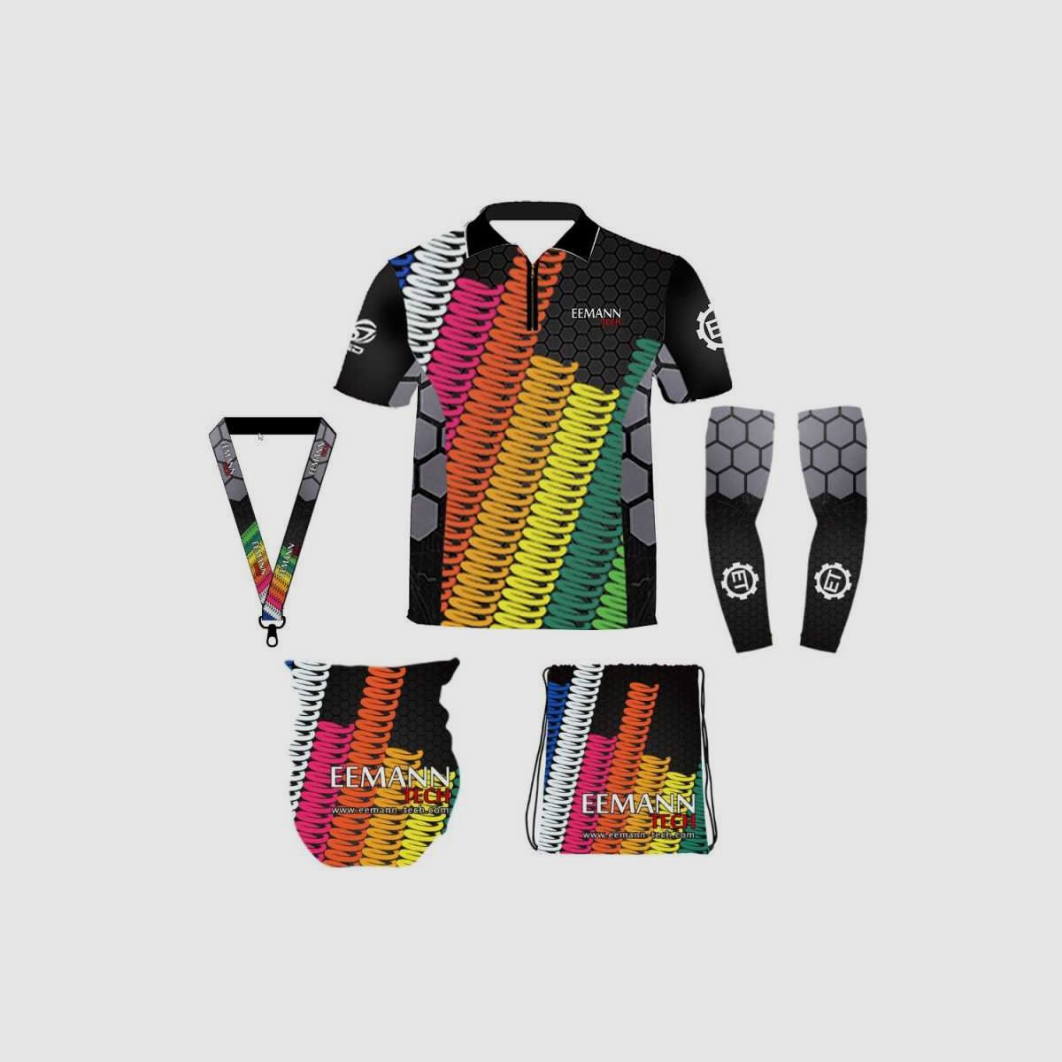 DED Sportswear Set Eemann Tech Competition Springs Theme, size: XS, image 1 sur 3