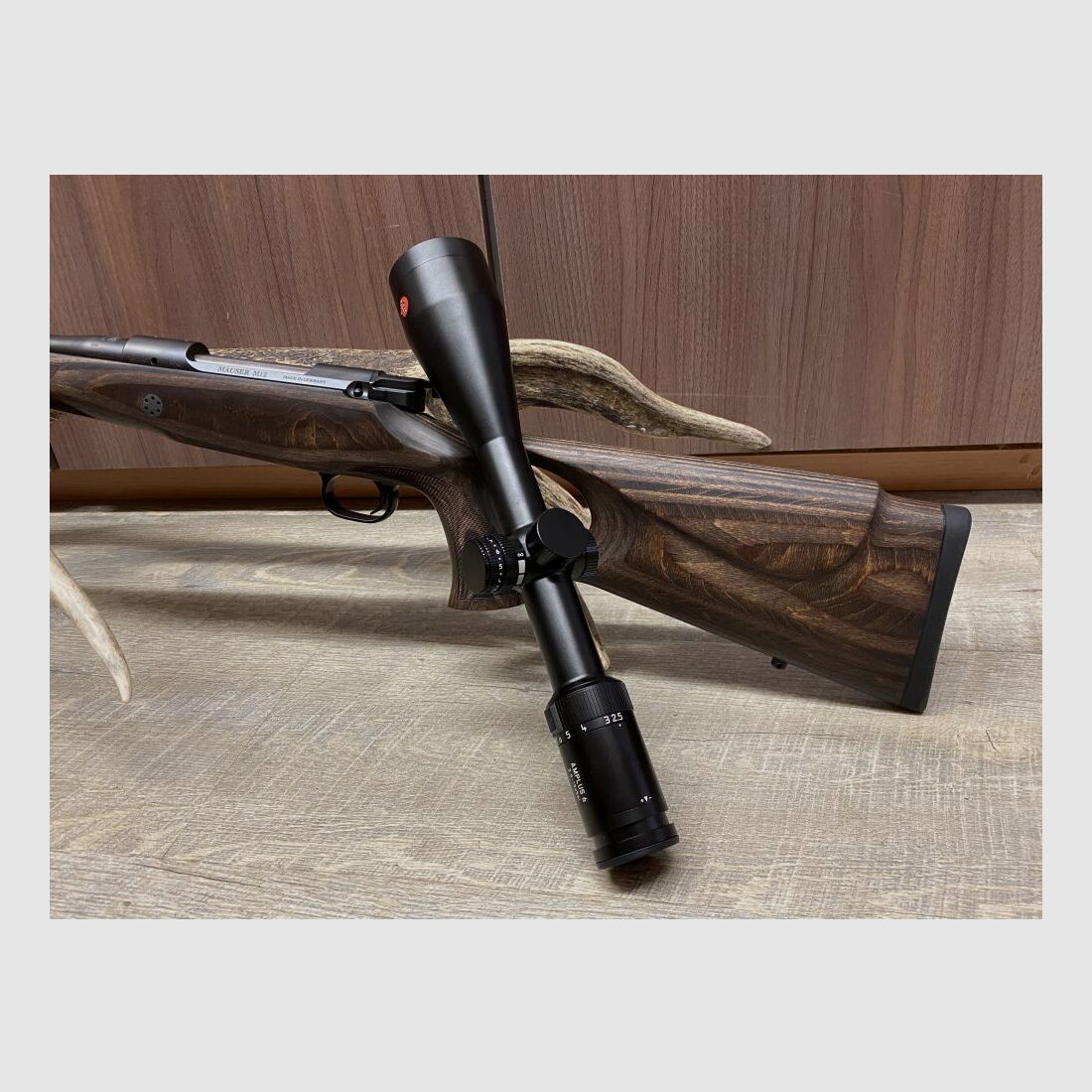 Mauser M12 Max, met Leica Amplus 6 2,5-15x56 i
