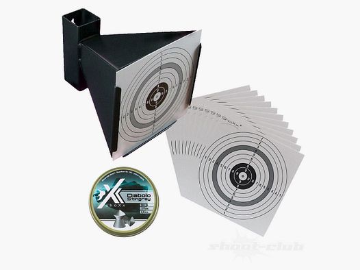 shoXx trappola per proiettili a imbuto nera + Stingray diabolo + bersagli